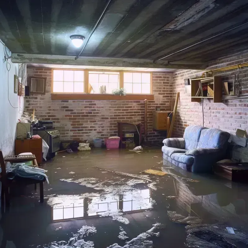 Flooded Basement Cleanup in Mansfield Center, MA